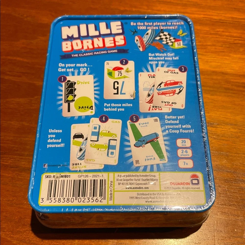 Mille Bornes classic racing card game